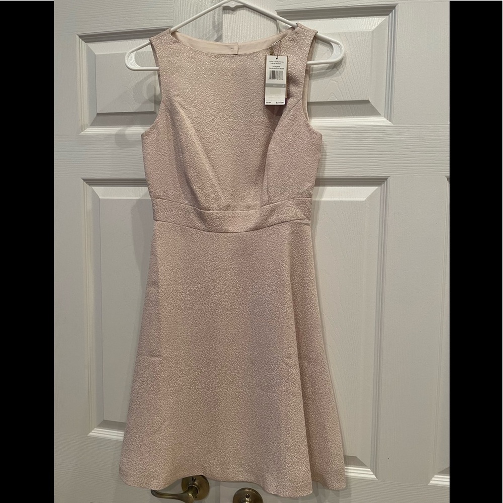 NWT Original Penguin Champagne Skater Dress with Keyhole Back